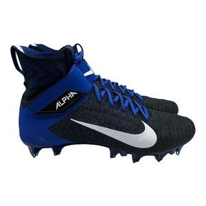 Nike Alpha Menace Elite 2 Blue/Black Football Cleats BV2077-007 Men's Size 14‎